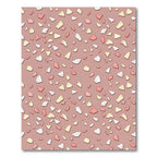 Blush Pink Abstract Terrazzo Speckled Wallpaper Rug
