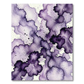 Ethereal Plum Watercolor Ink Wash Rug
