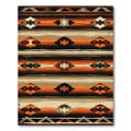 Earthy Southwest Geometric Diamond Stripe Rug
