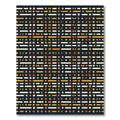 Orange White Dot Dash Array Rug