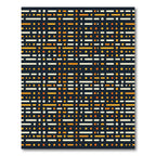 Orange White Dot Dash Array Rug