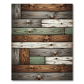 Rustic Weathered Multi Tone Plank Rug