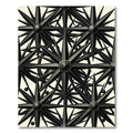 Monochrome Starburst Compass Arrangement Rug