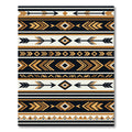 Bold gold arrow diamond stripe Rug