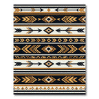 Bold gold arrow diamond stripe Rug