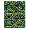 Elegant Green Floral Accents Rug