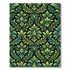 Elegant Green Floral Accents Rug