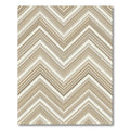 Neutral Toned Zigzag Chevron Stripe Rug