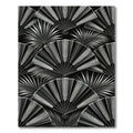 Art Deco Silver Fan Foliage Rug