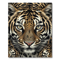 Golden Tiger Face Close Up Rug