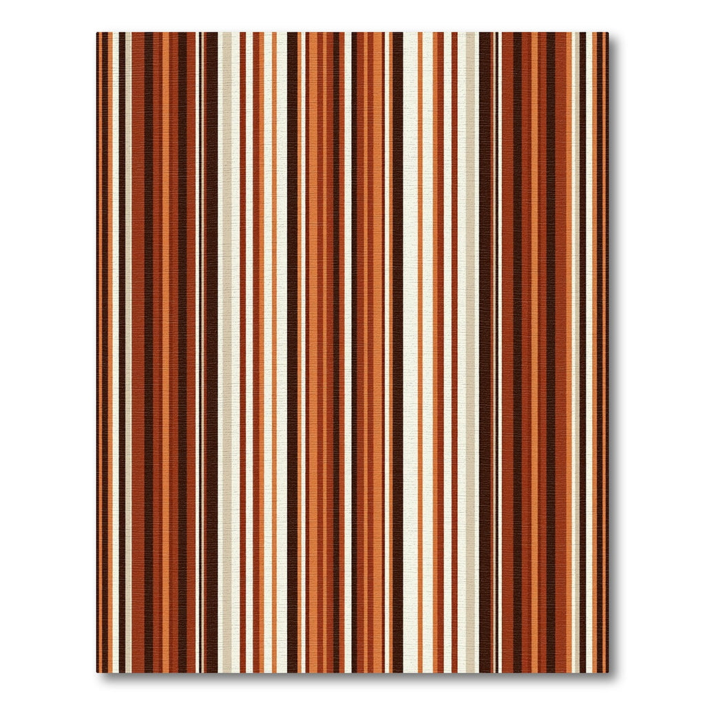 Warm Earthy Tones Vertical Striped Rug