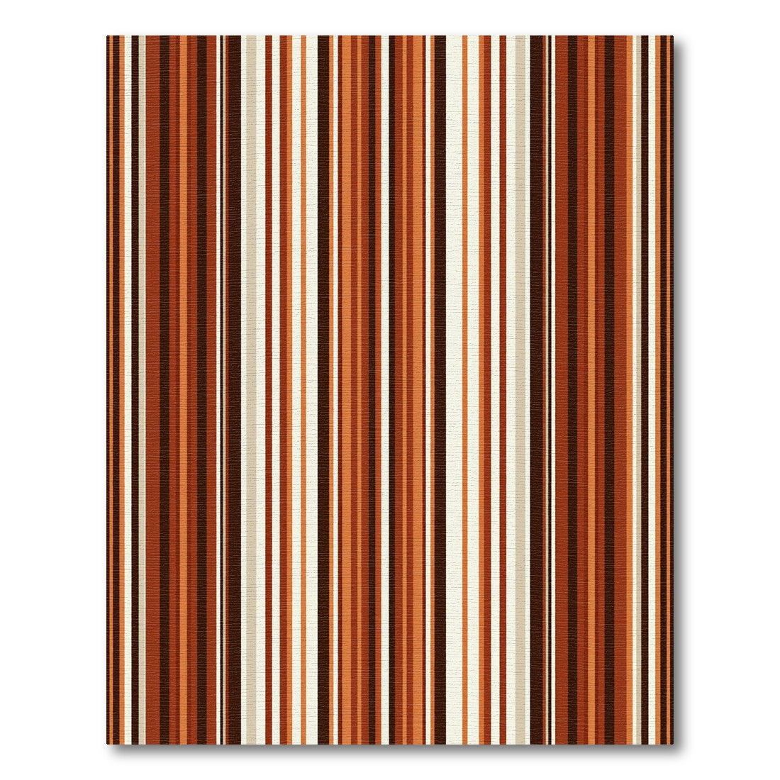 Warm Earthy Tones Vertical Striped Rug