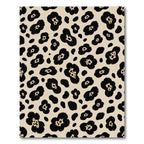 Black Tan Leopard Spot Rug