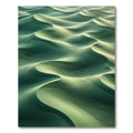 Verdant Green Rippling Sand Dunes Rug