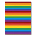 Vibrant Rainbow Stripes Composition Rug