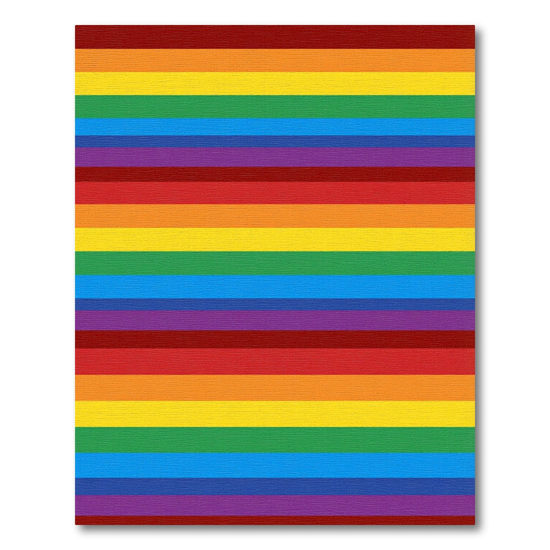 Vibrant Rainbow Stripes Composition Rug