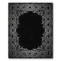 Ornate Silver Celtic Knot Border Rug
