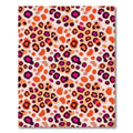 Vibrant Pink and Orange Cheetah Spot Rug