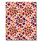 Vibrant Pink and Orange Cheetah Spot Rug