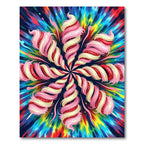 Whimsical Pink Strawberry Swirl Lollipop Rug