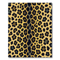 Golden Leopard Floral Spot Rug