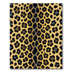 Golden Leopard Floral Spot Rug