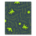 Neon Green Alien Swirls Rug