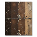 Earthy Tones Textured Stone Arrangement Rug