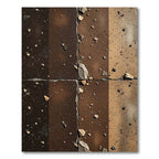 Earthy Tones Textured Stone Arrangement Rug