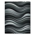 Monochromatic Wave Stripe Rug
