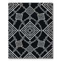 Monochrome Diamond Ethnic Geometric Rug