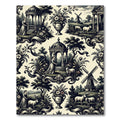 Pastoral Scene With Gazebos And Sheep Rug