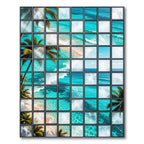 Tropical Palm Beach Ocean Collection Rug