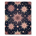 Celestial Rose Gold Starry Night Rug
