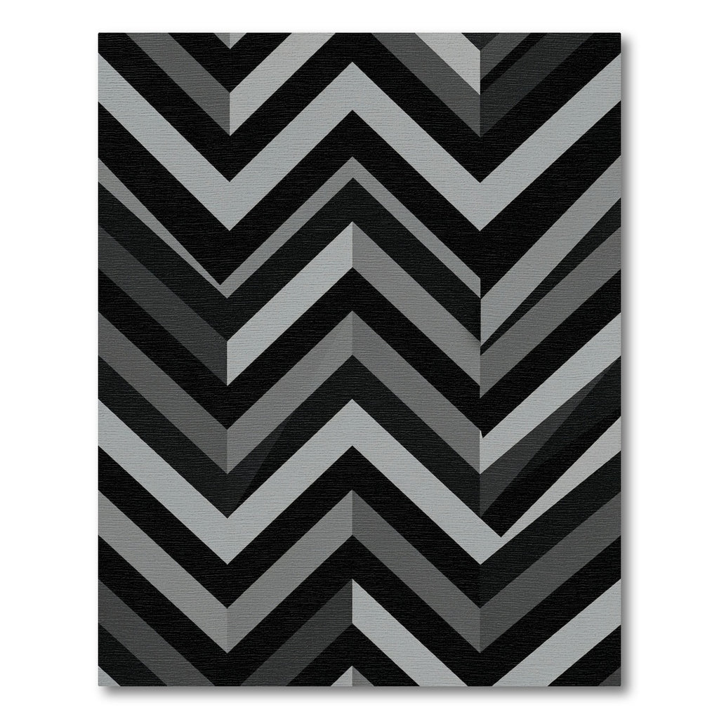 Monochromatic Gradient Chevron Stripes Rug
