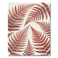 Crimson Fern Foliage Meadow Rug
