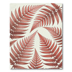 Crimson Fern Foliage Meadow Rug