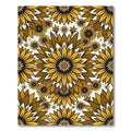 Golden Sunflower Bloom Medallion Rug