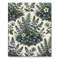 Vintage Botanical Garden Floral Rug