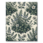Vintage Botanical Garden Floral Rug