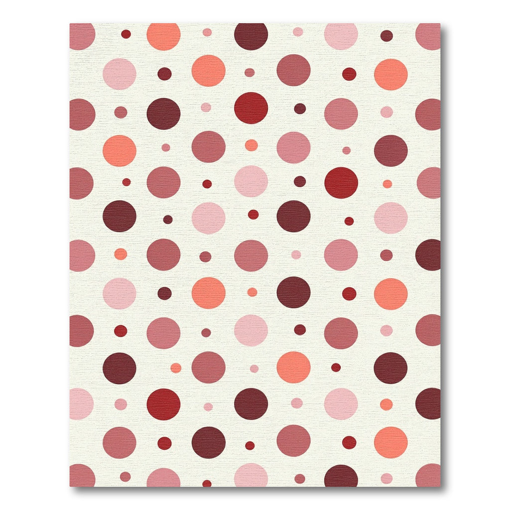 Crimson Pink Dot Collection Rug