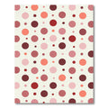 Crimson Pink Dot Collection Rug
