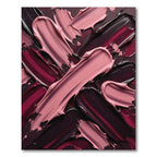 Berry Pink Swirl Strokes Rug