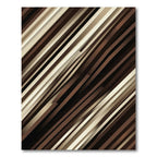 Earthy Diagonal Stripe Texture Rug