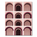 Modern Pink Archway Layers Rug