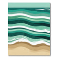 Ocean Wave Abstract Color Block Rug