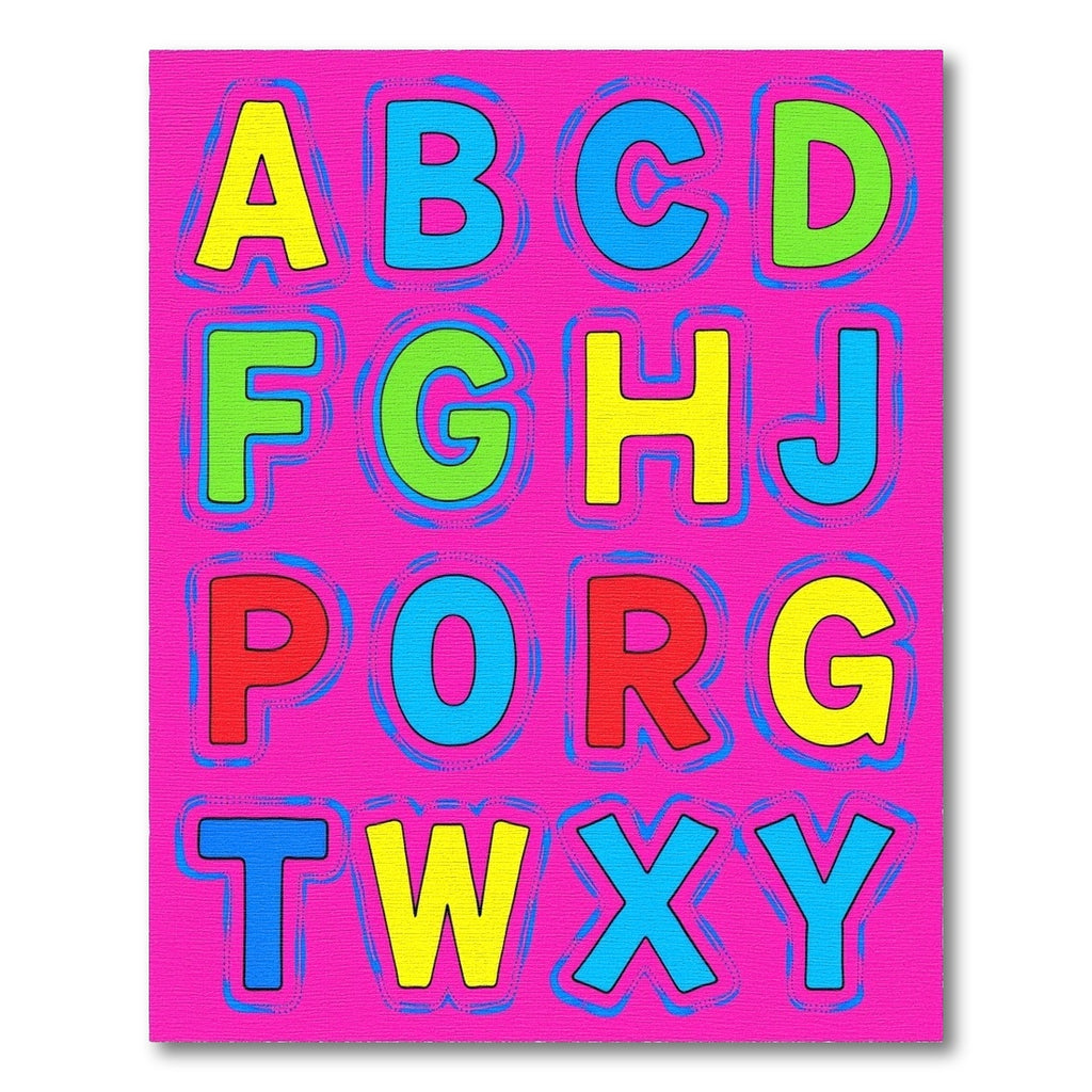 Bright Alphabet Letters Rug
