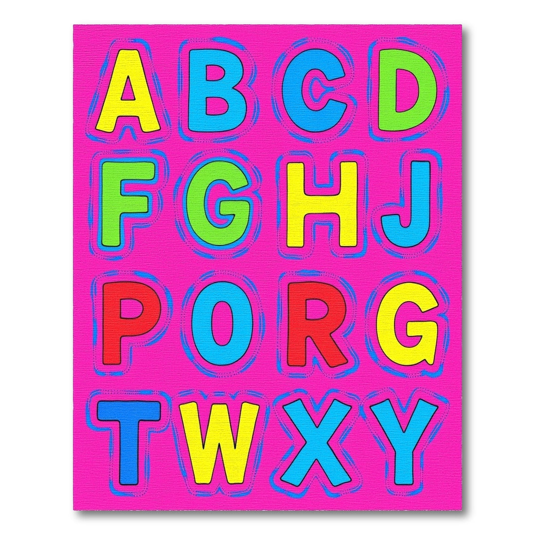 Bright Alphabet Letters Rug