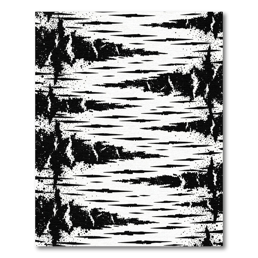 Monochromatic Abstract Birch Bark Texture Rug
