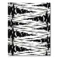 Monochromatic Abstract Birch Bark Texture Rug
